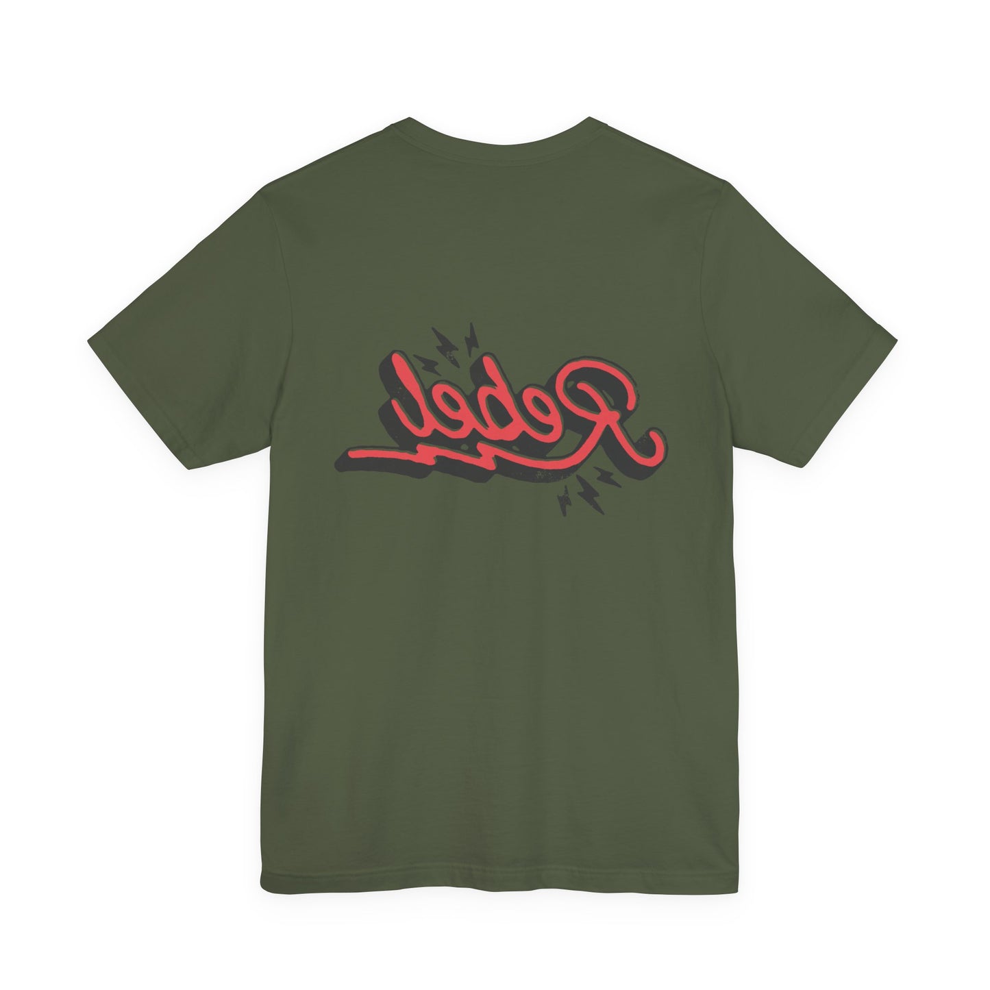 Punk Resurrected Collection - "Rebel" in Reverse, Double sided Graphic T‑Shirt - CaliPride Clothing