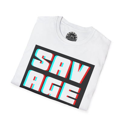 "Savage Vibe Graffiti Block" Series, 3D Anaglyph T Shirt — CaliPride Clothing
