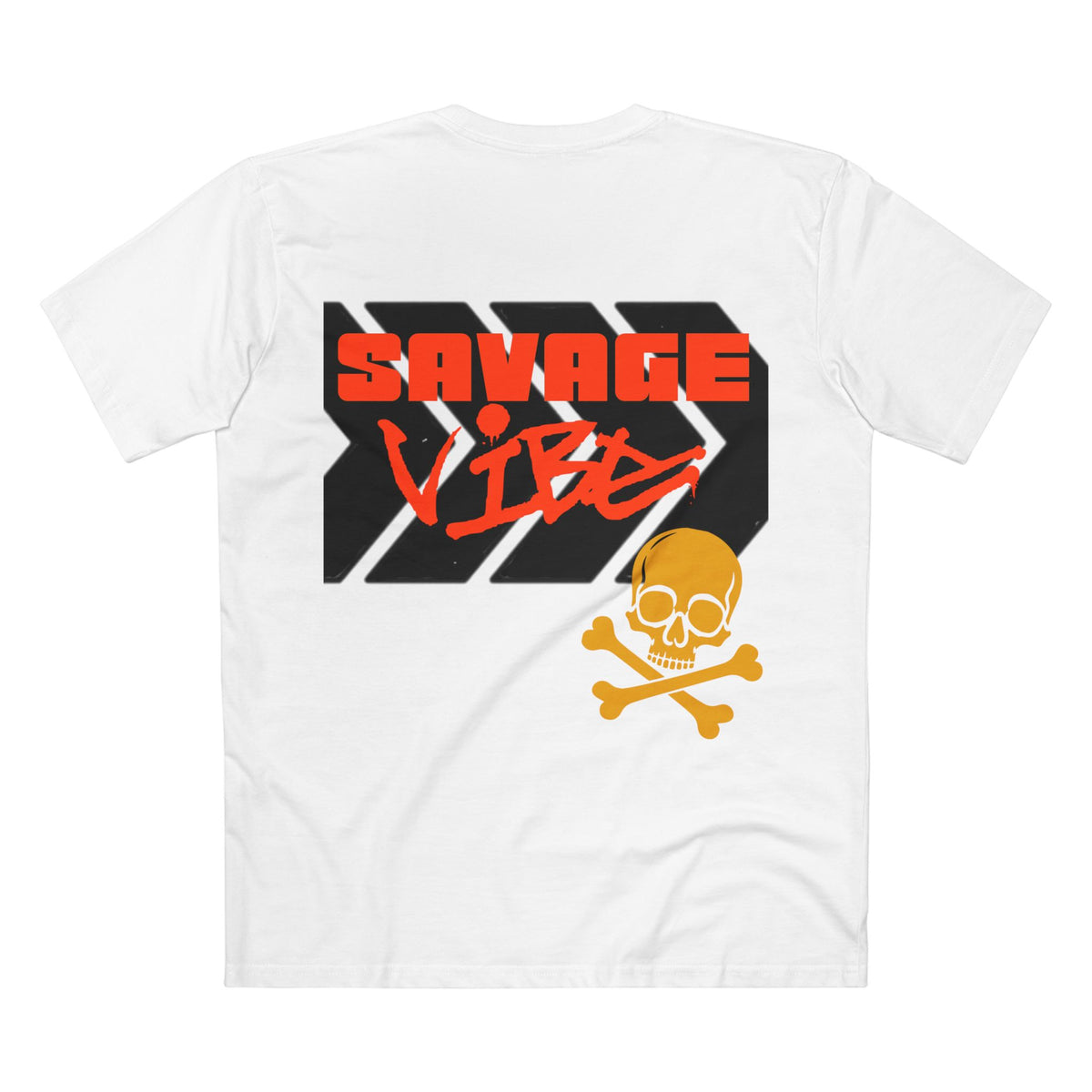 Urban Underground Collection | Savage Vibe series - Skull Trax, Neon Orange & Purple, Premium Graphic Tee — CaliPride Clothing