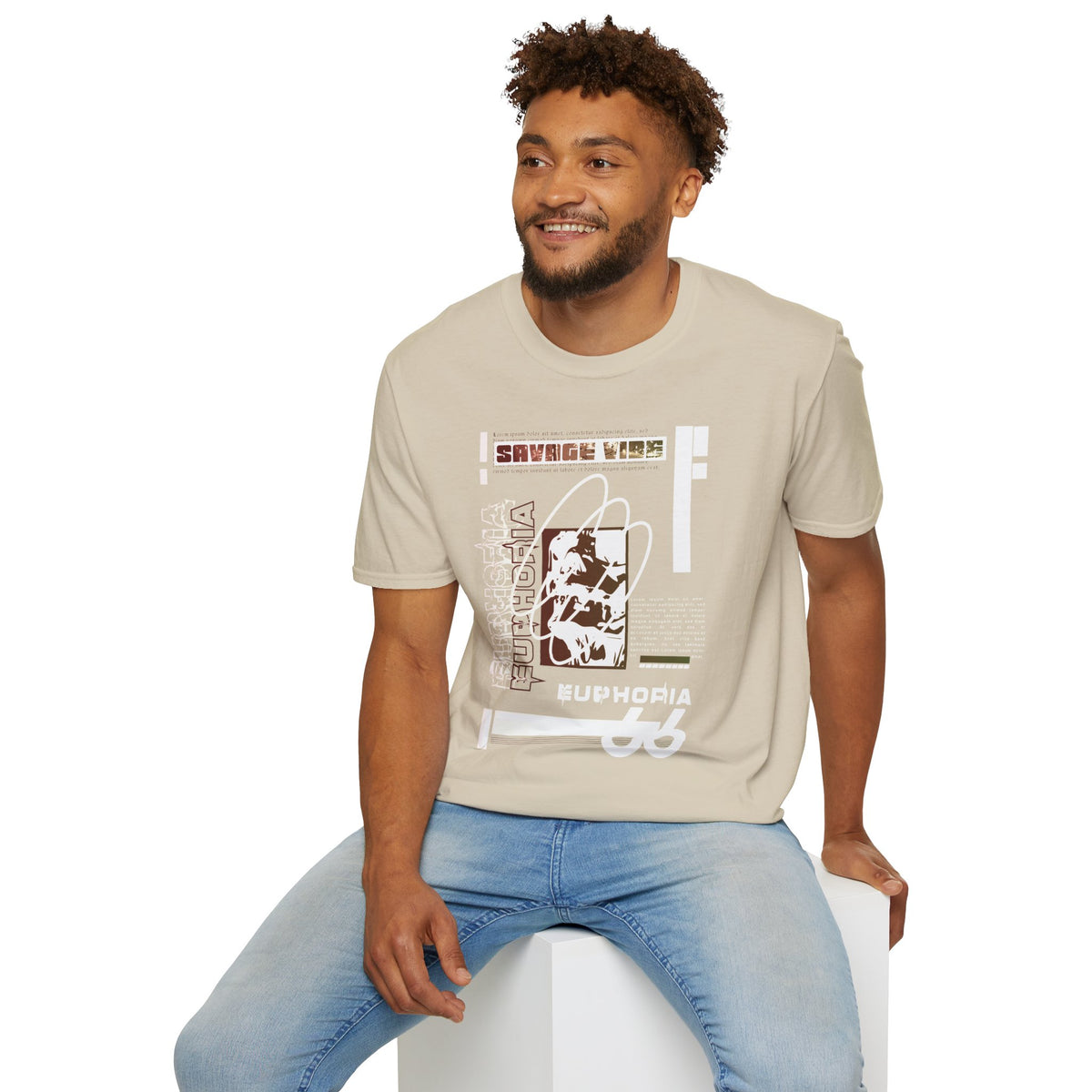 Urban Underground Collection - Savage Vibe, Euphoria 66, Graphic T Shirt - CaliPride Clothing