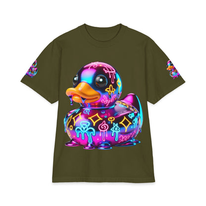 Urban Underground Collection - Neon Drip, Rub'a Ducky, Graphic 4-way T Shirt - CaliPride Clothing