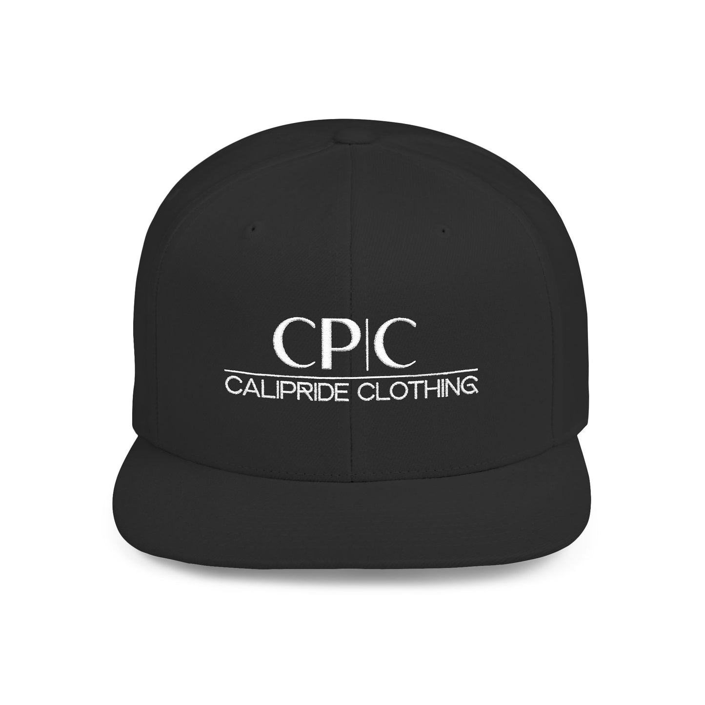 West Coast culture, Flat Bill Snapback | Embroidered Circular Badge - CP | C Elite, CaliPride Clothing