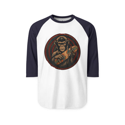 Pacific Works Collection - Raglan, Chimpin' Around, Graphic Raglan Tee — CaliPride Clothing