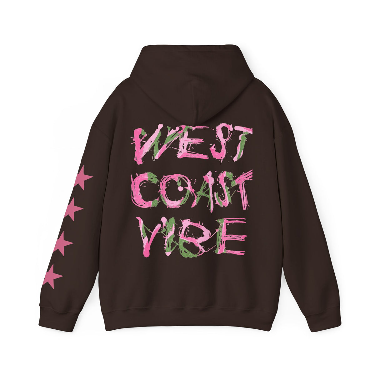 Urban Underground Collection | West Coast Vibe series - Multicolor Graphic & Stars Hoodie - CaliPride Clothing