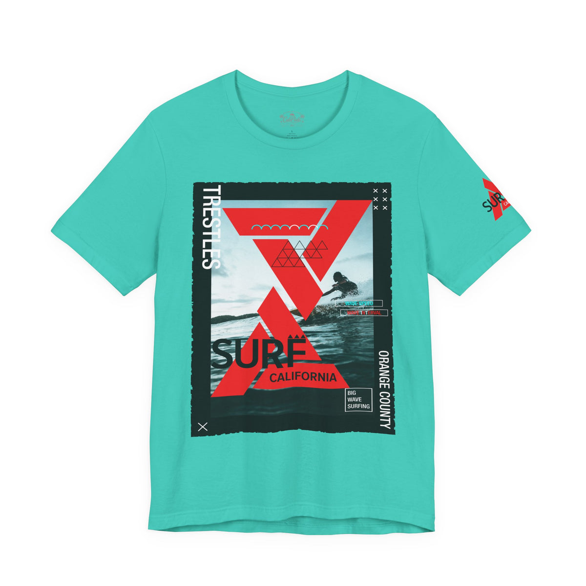 Surf & Beach Collection - Trestle Surf Beach, Graphic T-Shirt - CaliPride Clothing
