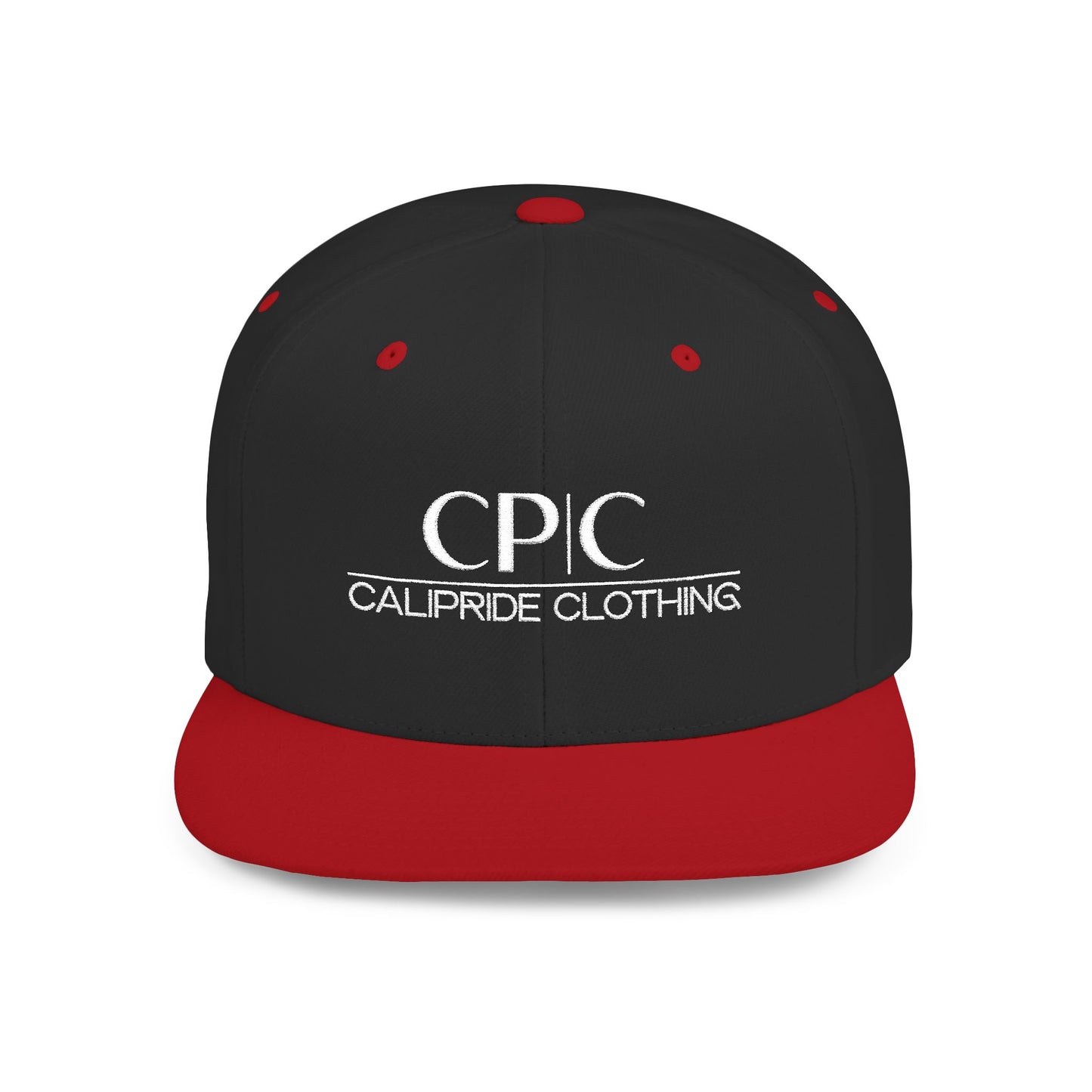 West Coast culture, Flat Bill Snapback | Embroidered Circular Badge - CP | C Elite, CaliPride Clothing