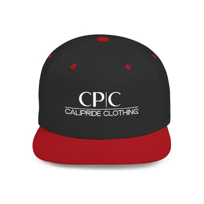 West Coast culture, Flat Bill Snapback | Embroidered Circular Badge - CP | C Elite, CaliPride Clothing