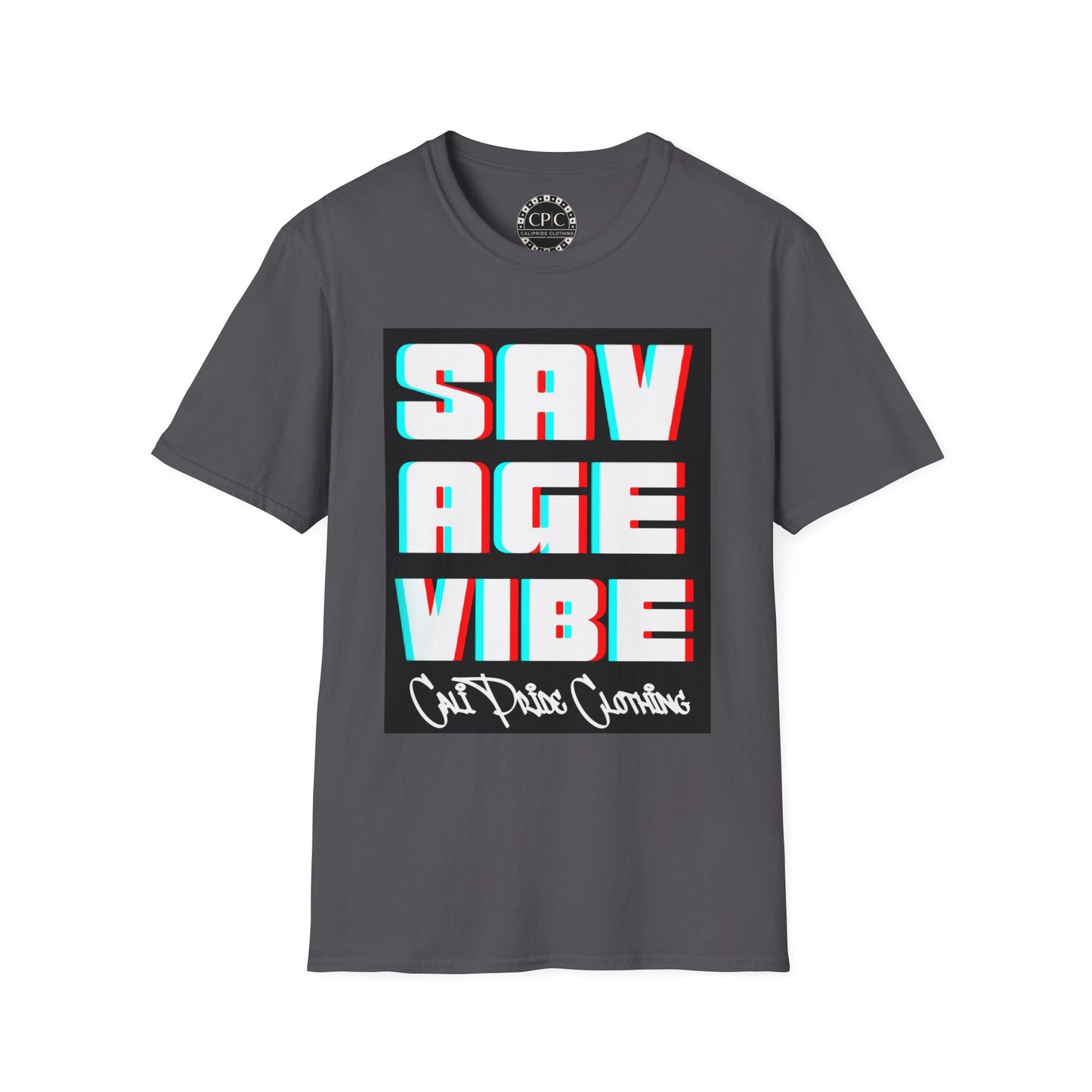 "Savage Vibe Graffiti Block" Series, 3D Anaglyph T Shirt — CaliPride Clothing
