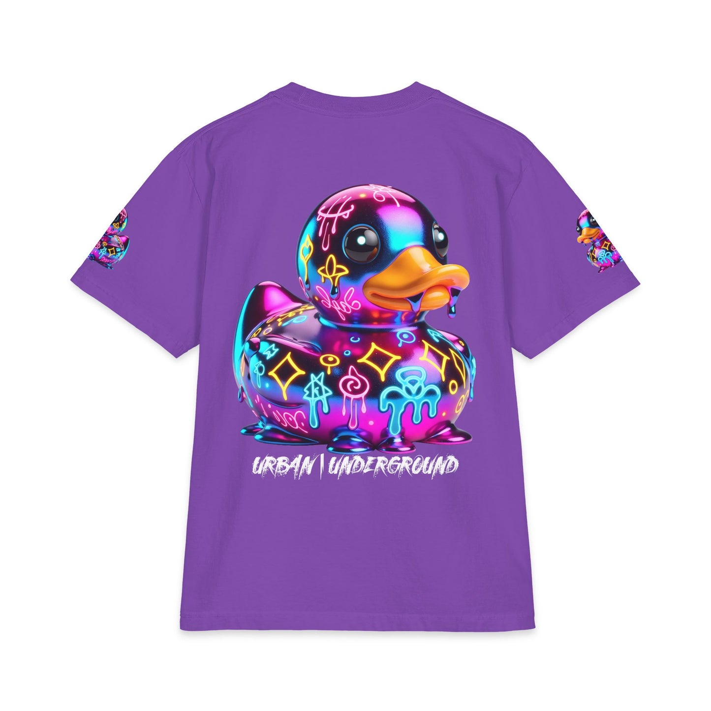 Urban Underground Collection - Neon Drip, Rub'a Ducky, Graphic 4-way T Shirt - CaliPride Clothing