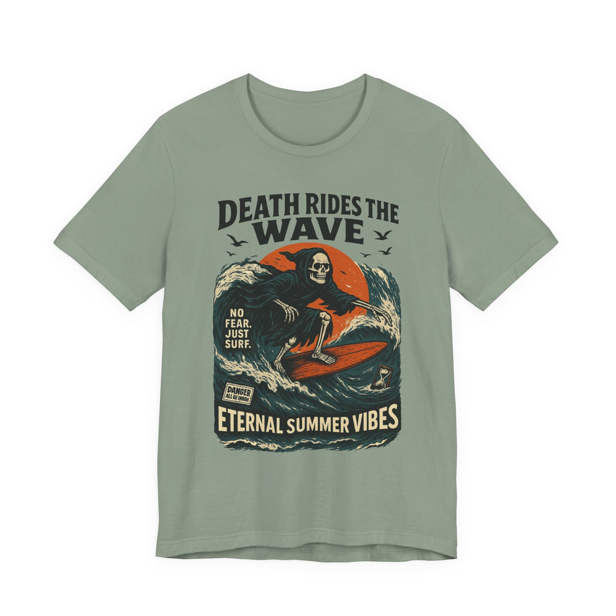 Urban Underground Collection - Death Rides the Wave Graphic T-Shirt - CaliPride Clothing