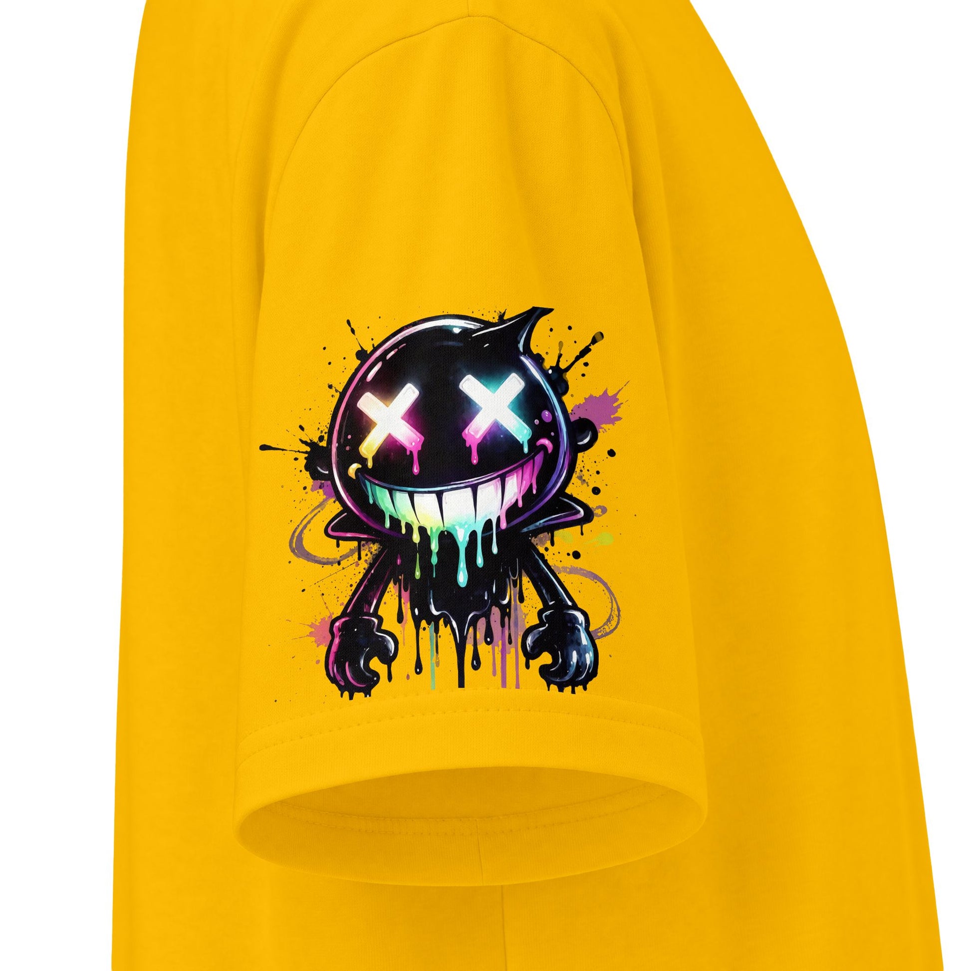 Urban Underground Collection - Neon Drip Drooly, Graphic 4-way T Shirt - CaliPride Clothing