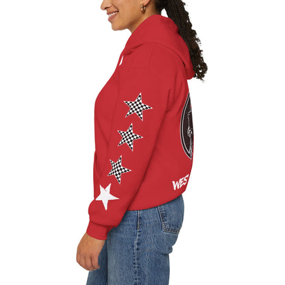'West Coast Vibe', Checkered Sugar Skull & Stars Hoodie - CaliPride Clothing