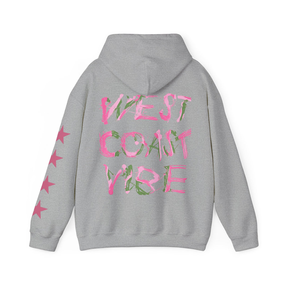 Urban Underground Collection | West Coast Vibe series - Multicolor Graphic & Stars Hoodie - CaliPride Clothing