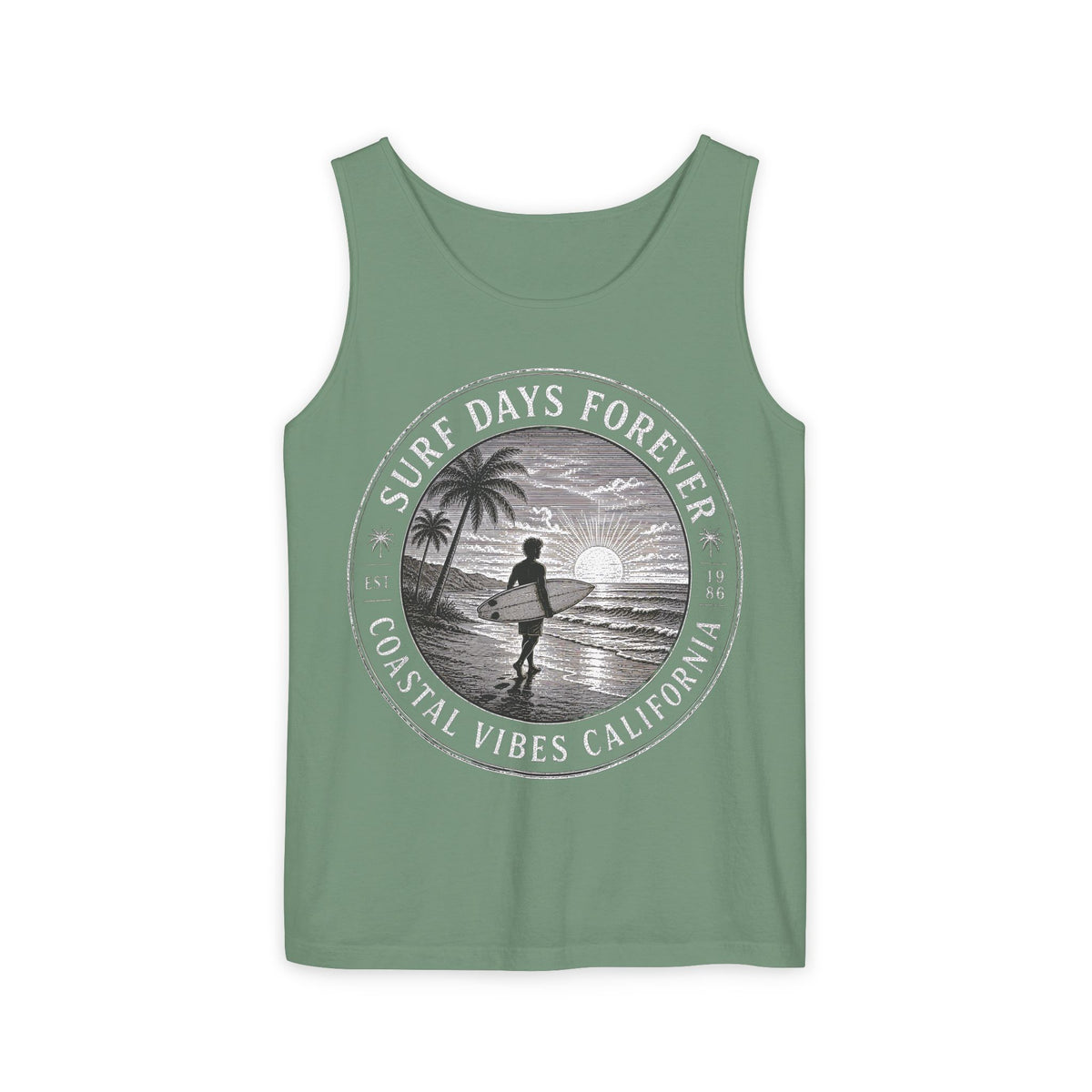 Surf & Beach Collection | Ocean Vibes Series - Surf Days Forever, Tank top - CaliPride Clothing