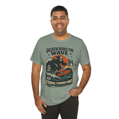 Urban Underground Collection - Death Rides the Wave Graphic T-Shirt - CaliPride Clothing