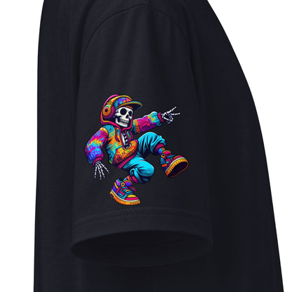 Urban Underground Collection - Neon Drip, Skeleton Jam, Graphic 4-way T Shirt - CaliPride Clothing