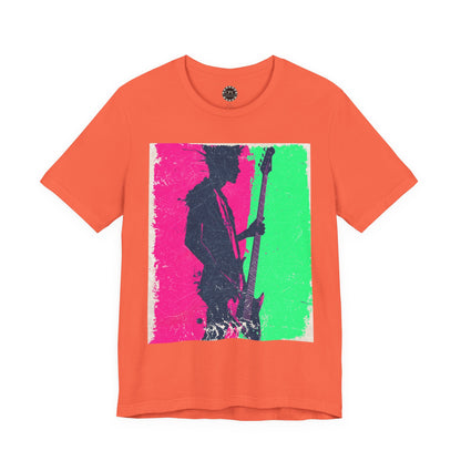 Punk Resurrected Collection - Neon Retro Rock Star Graphic T - Shirt - CaliPride Clothing