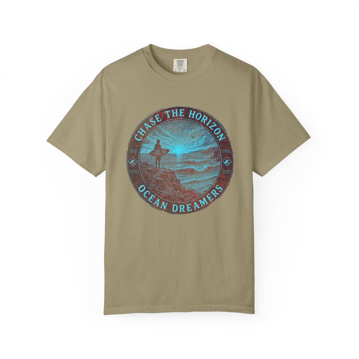 Surf & Beach Collection - Ocean Vibes Series, Chase the Horizon, T-shirt - CaliPride Clothing