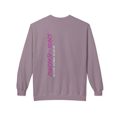 Concrete & Scars Skatewear Collection - Vertical Logo, Graphic Sweatshirt — CaliPride Clothing