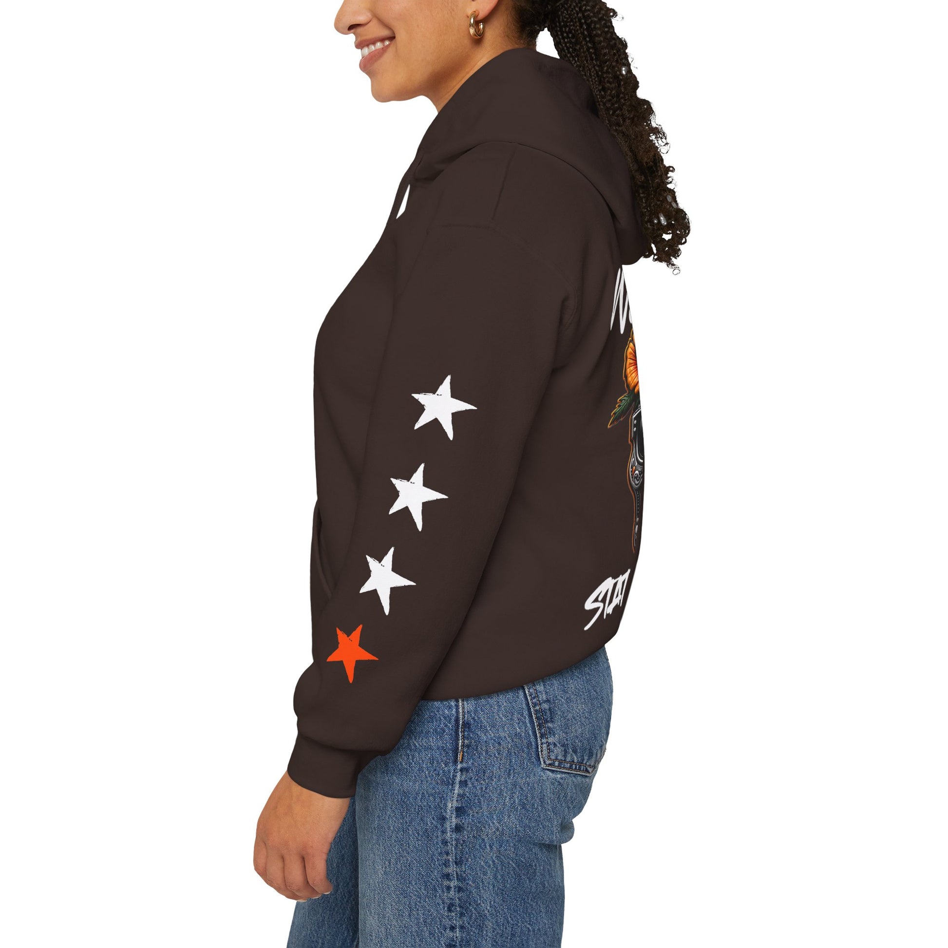 Urban Underground Collection | West Coast State of Mind - Floral Poppy & Sugar Skull Hoodie | CaliPride Clothing