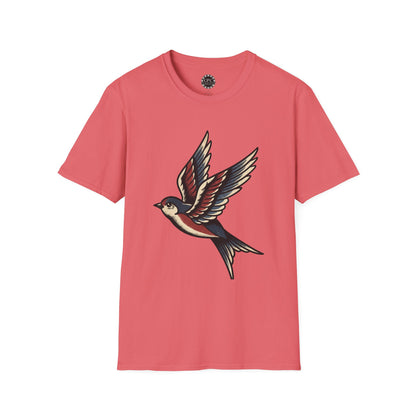 Pacific Works Collection - Vintage Flying Swallow Graphic Tee — CaliPride Clothing