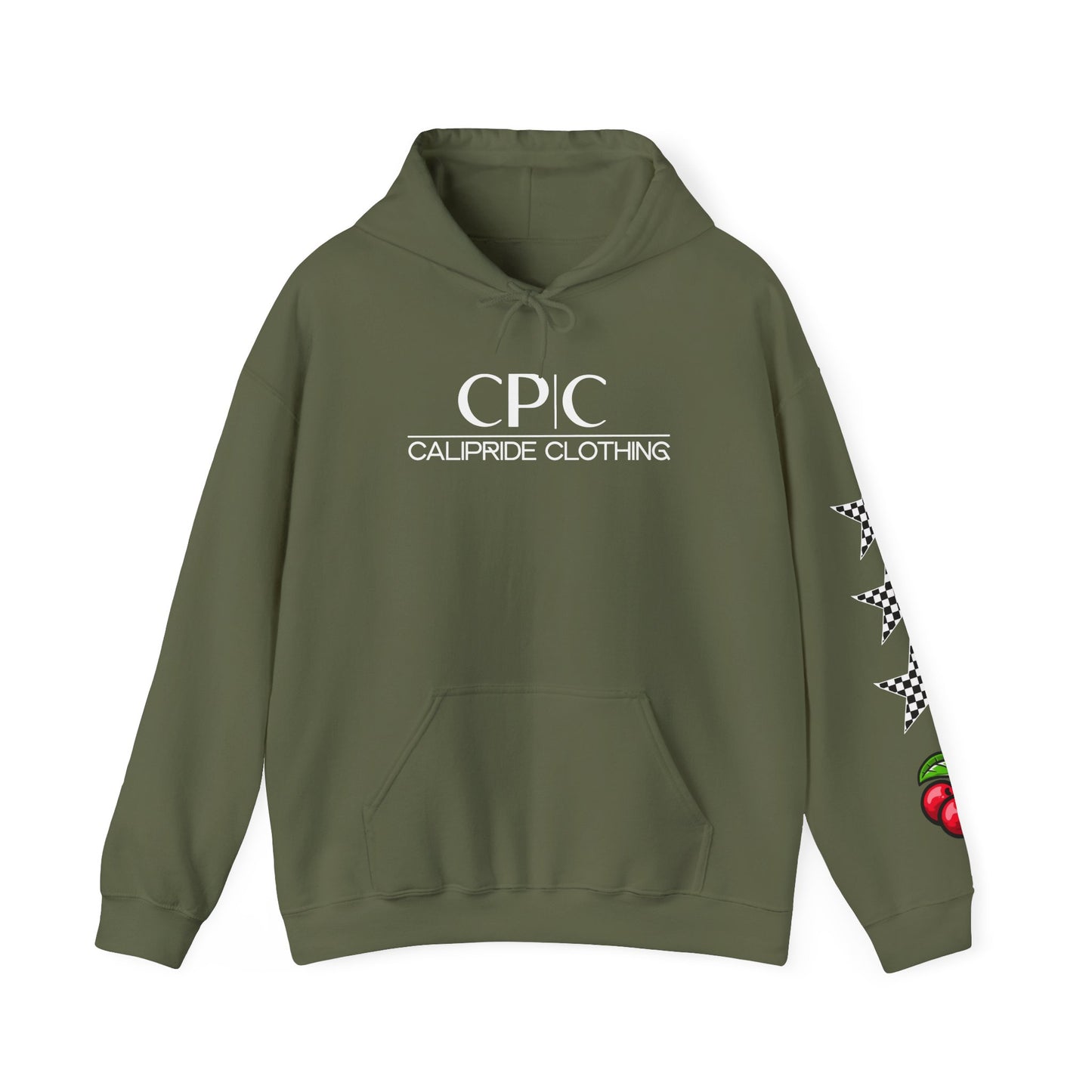 Cherries, Checkers, & Stars Graphic Hoodie | CaliPride Clothing
