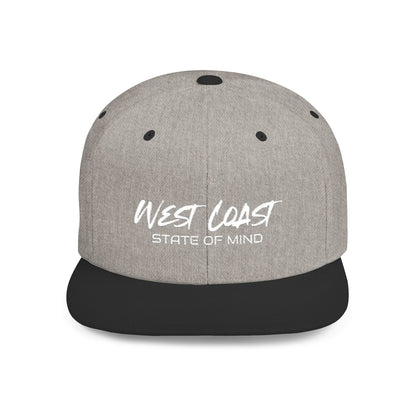 Urban Underground Collection - West Coast State Of Mind, Flat Bill Snapback Hat, Embroidered - CaliPride Clothing