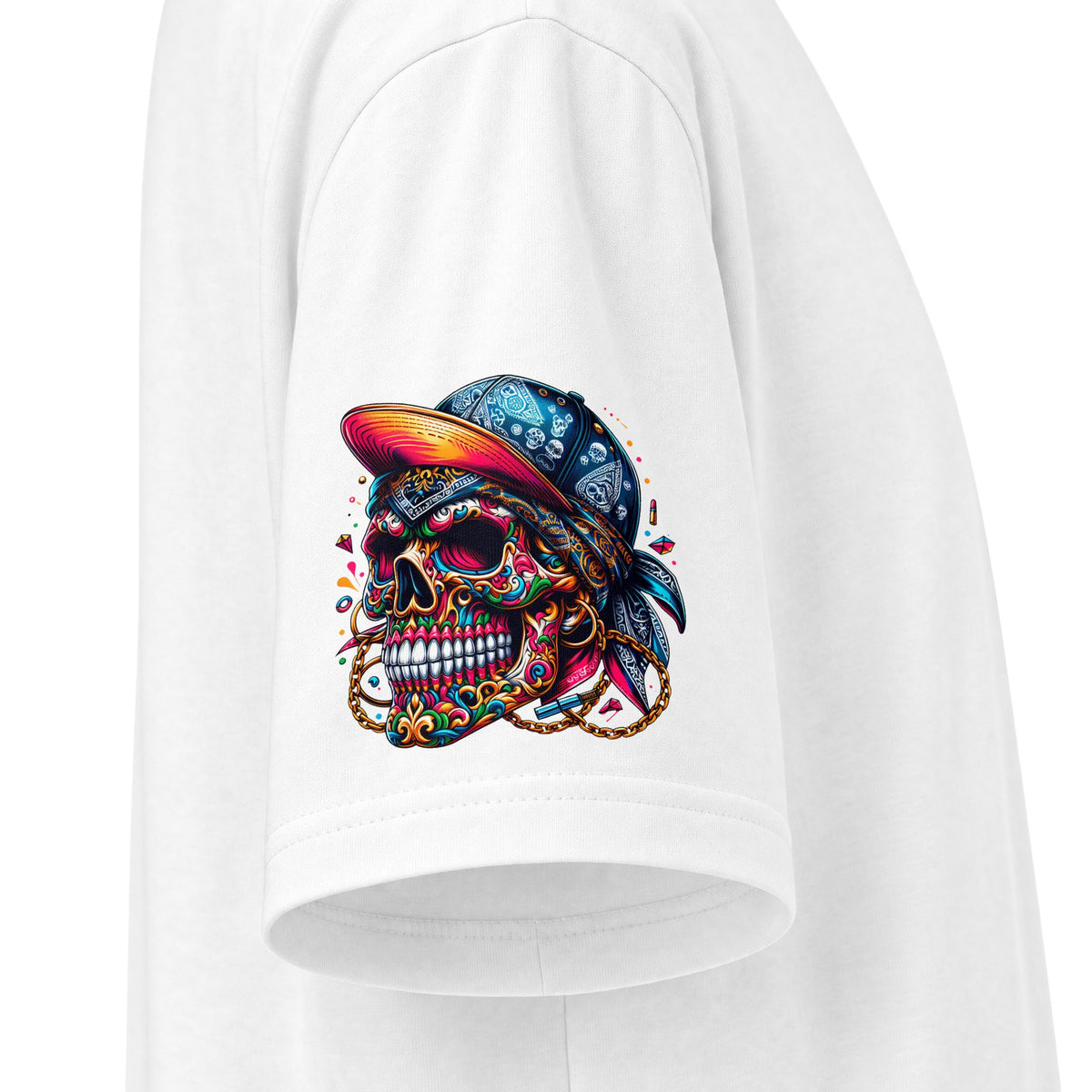 Urban Underground Collection - Neon Drip, Gangsta', Graphic 4-way T Shirt - CaliPride Clothing