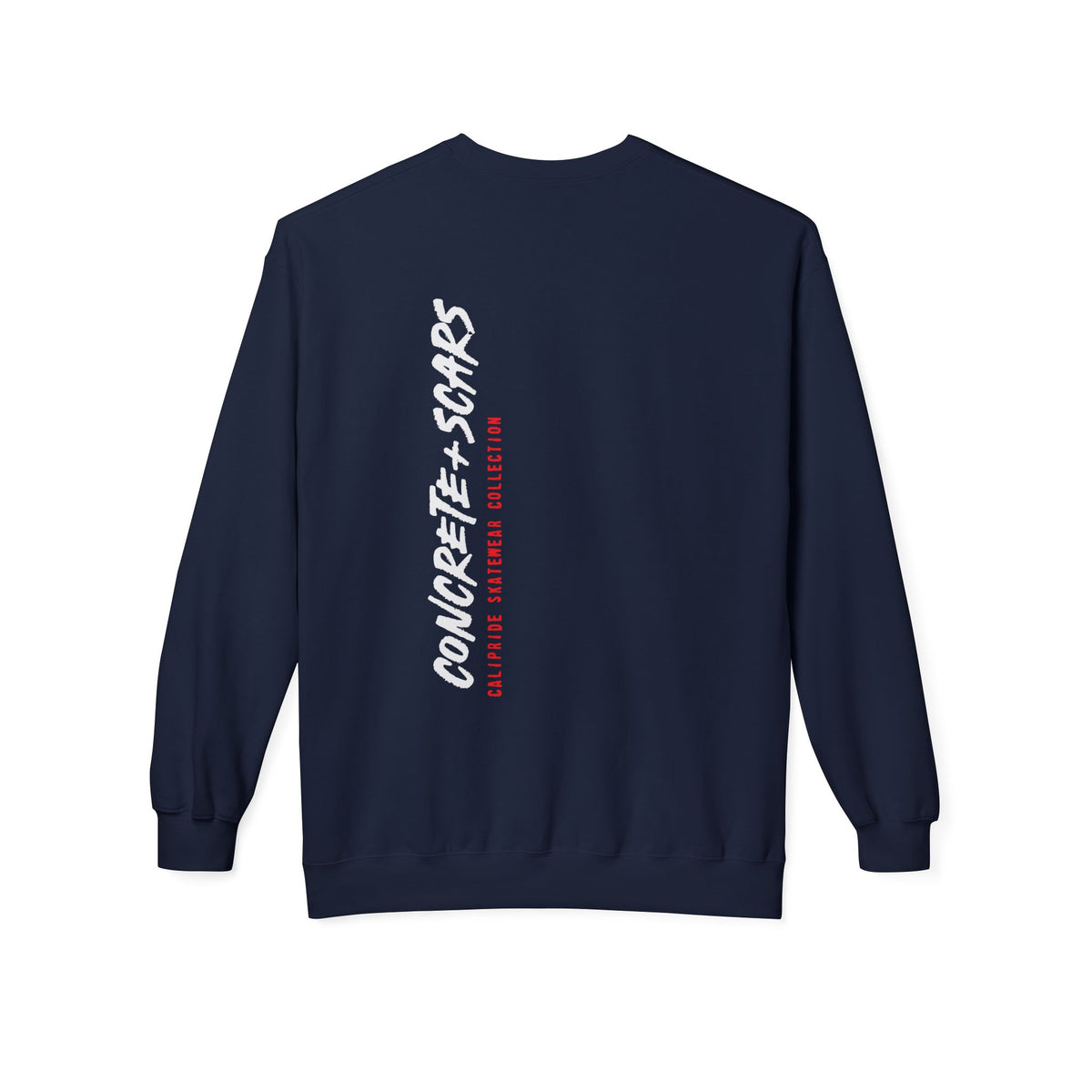 Concrete & Scars Skatewear Collection - Vertical Logo, Graphic Sweatshirt — CaliPride Clothing