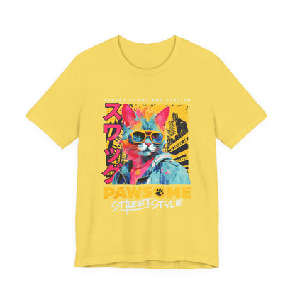 Urban Underground Collection - Who's Pawsome Urban Cat, Graphic T Shirt - CaliPride Clothing