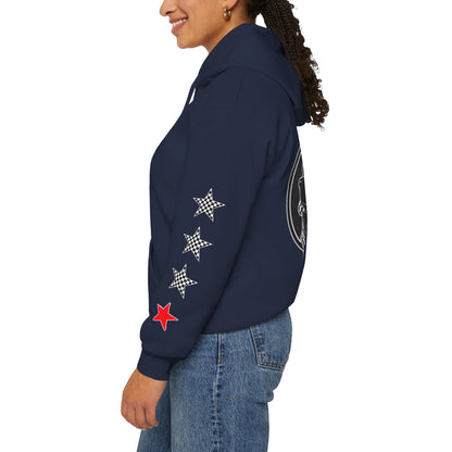 Urban Underground Collection | West Coast Vibe series - Checkered Sugar Skull & Stars Hoodie - CaliPride Clothing