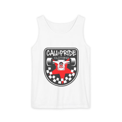 Checkered Truck Emblem Tank Top - CaliPride Clothing