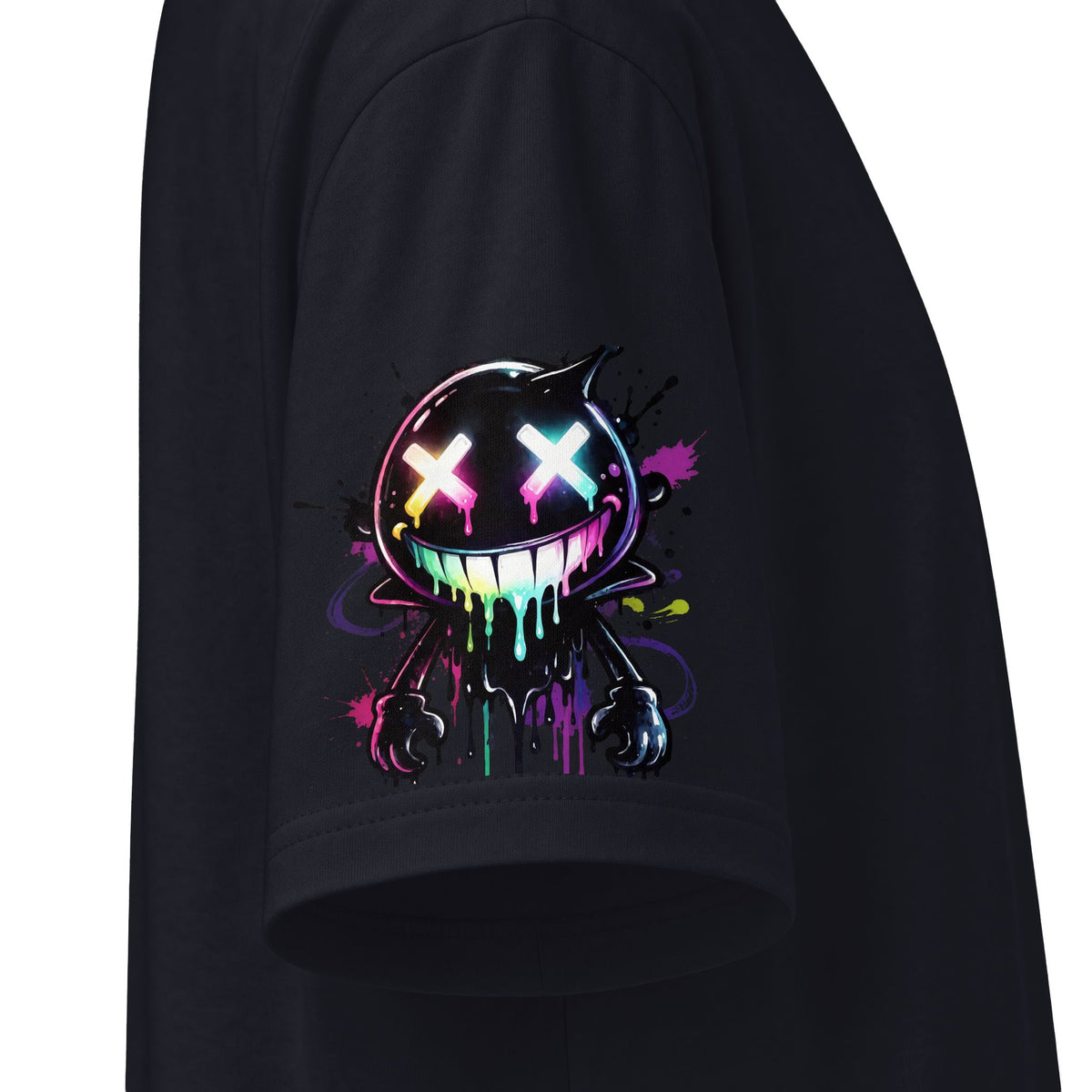 Urban Underground Collection - Neon Drip Drooly, Graphic 4-way T Shirt - CaliPride Clothing