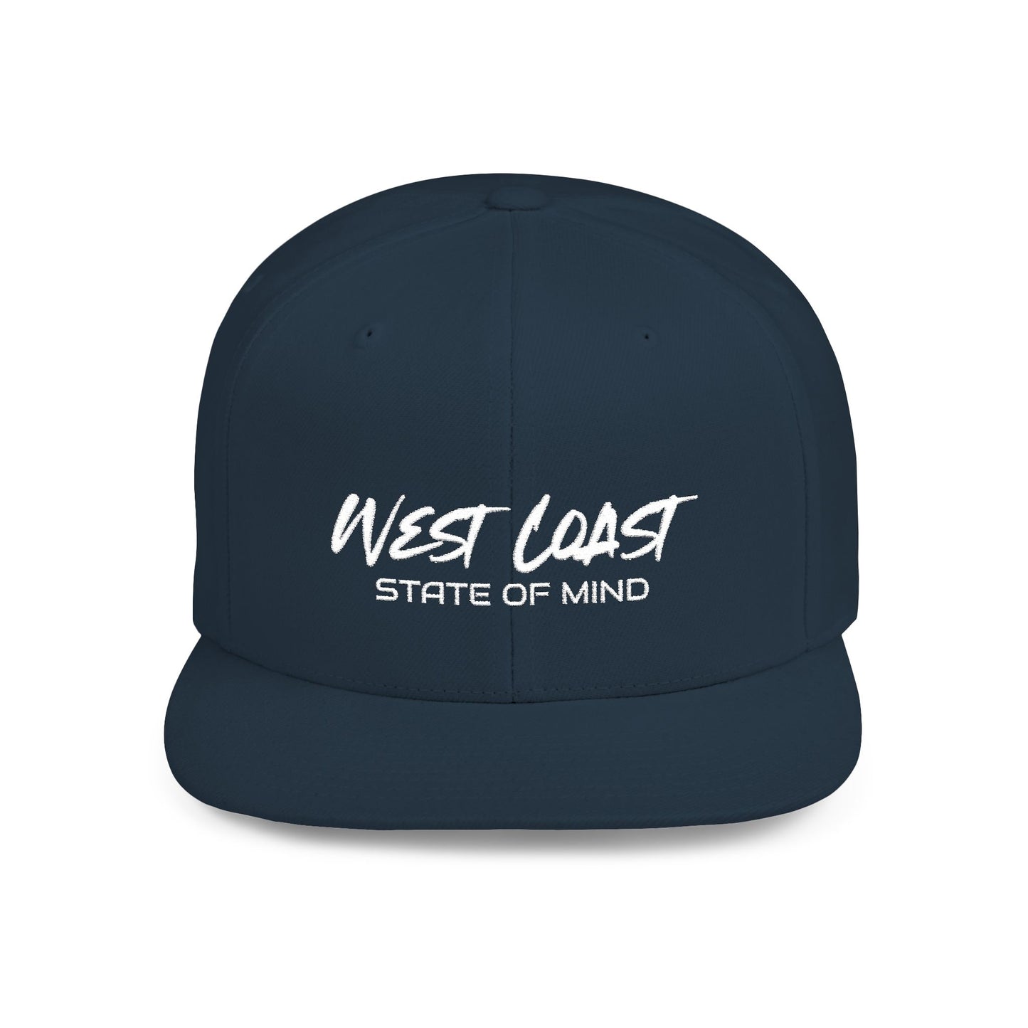 Urban Underground Collection - West Coast State Of Mind, Flat Bill Snapback Hat, Embroidered - CaliPride Clothing