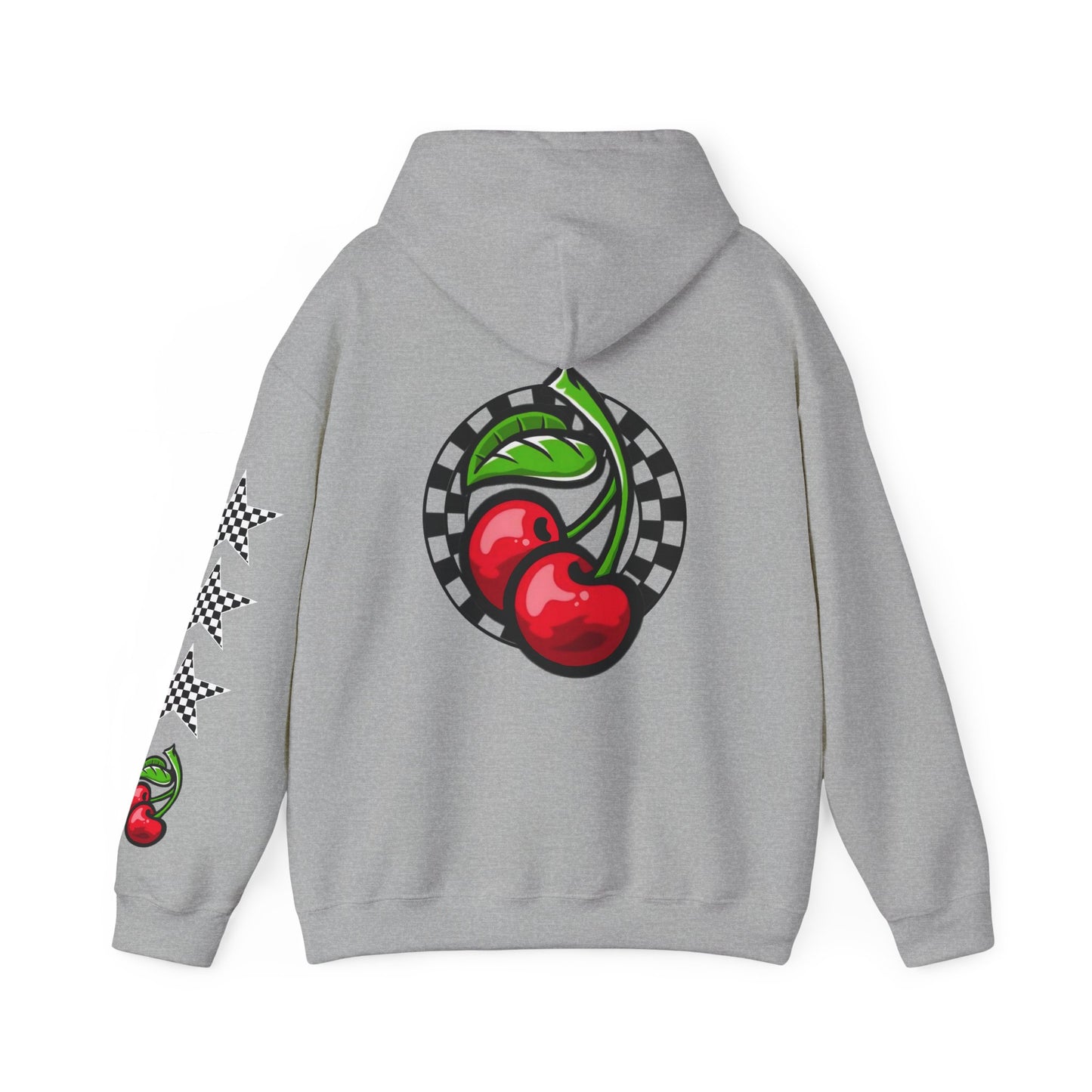 Cherries, Checkers, & Stars Graphic Hoodie | CaliPride Clothing