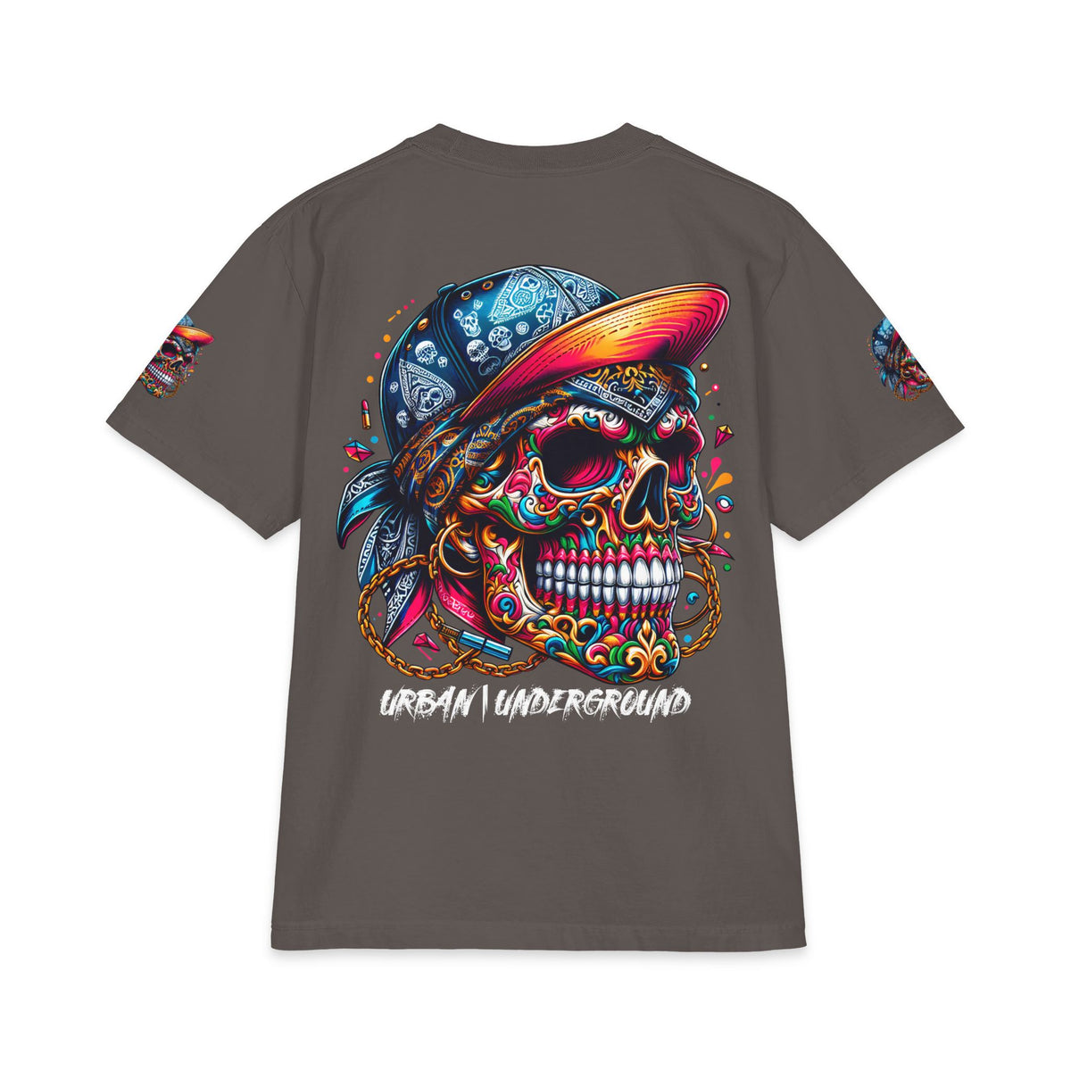 Urban Underground Collection - Neon Drip, Gangsta', Graphic 4-way T Shirt - CaliPride Clothing