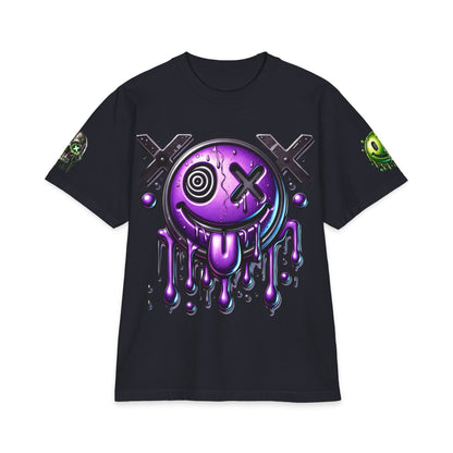 Urban Underground Collection - Neon Drip Drooly, Graphic 4-way T Shirt - CaliPride Clothing