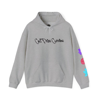 Skate & Surf Collection - Neon Skizzy Skater Graphic Hoodie, multiple colors | CaliPride Clothing