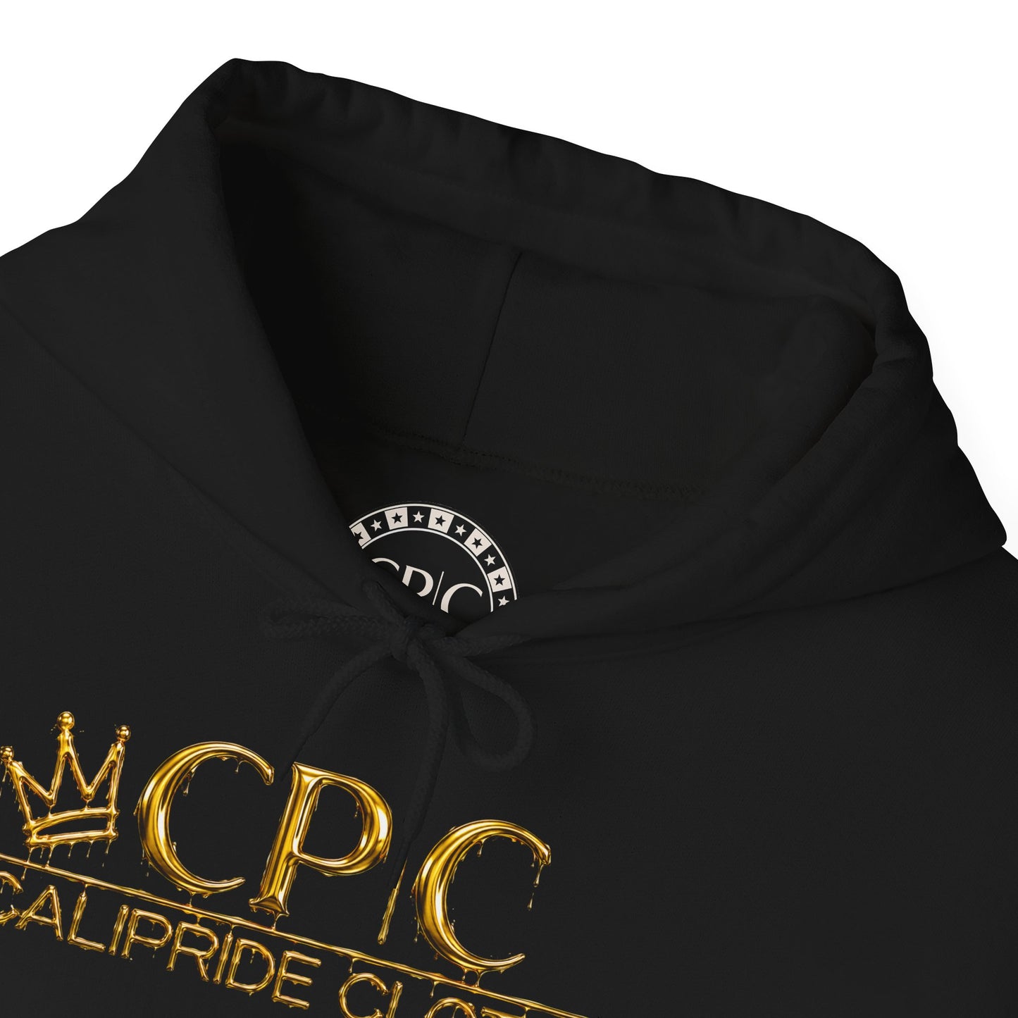 Urban Underground Collection | West Coast State of Mind series - Gold Drip Gangsta' Hoodie, Sugar Skull | CaliPride Clothing