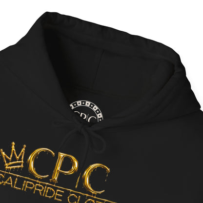 Urban Underground Collection | West Coast State of Mind series - Gold Drip Gangsta' Hoodie, Sugar Skull | CaliPride Clothing