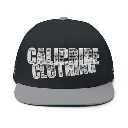 Skate & Surf Collection - CaliPride Clothing Stamp, Flat Bill Snapback, Embroidered - CaliPride Clothing