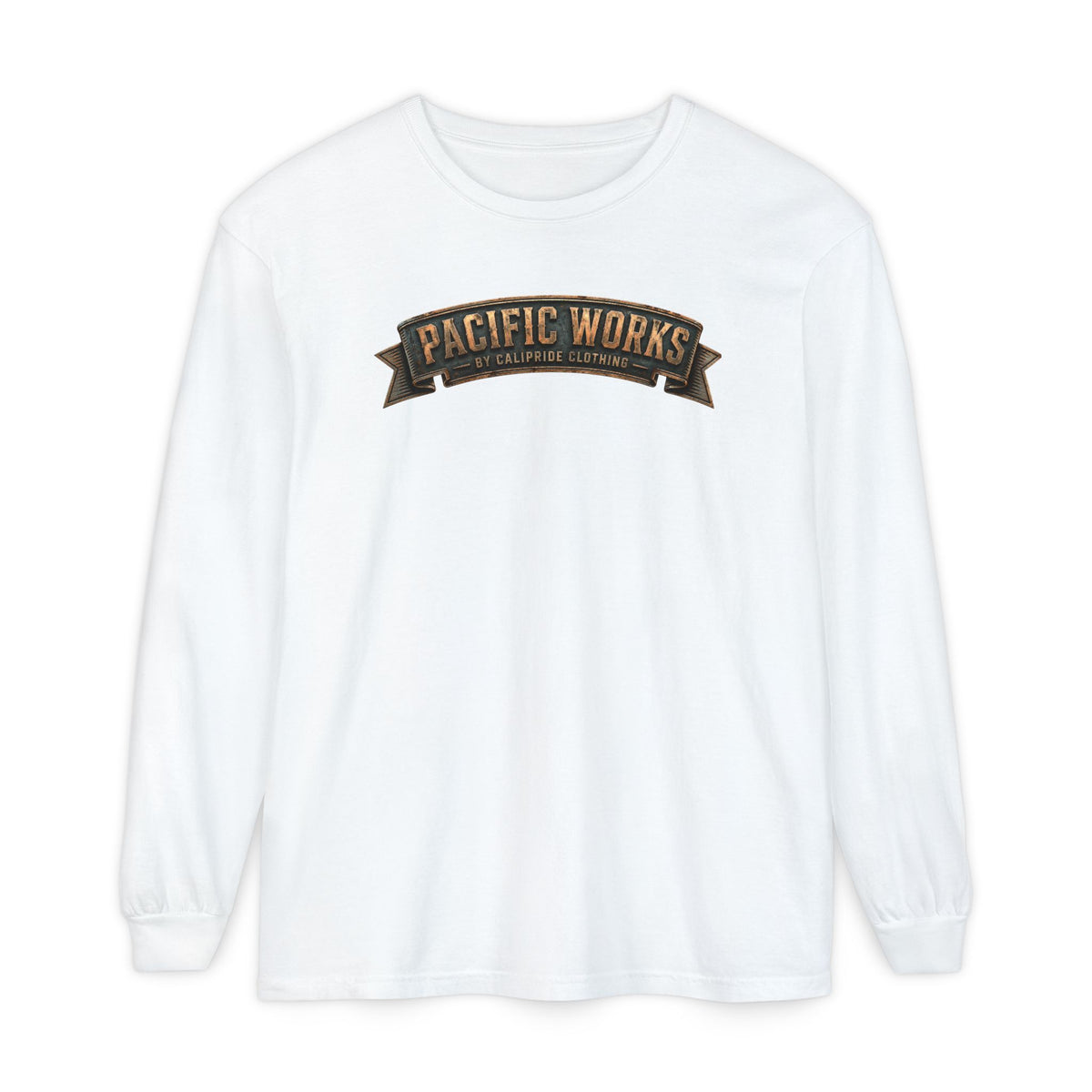 Pacific Works Collection - Signature Logo Long Sleeve T-Shirt - CaliPride Clothing