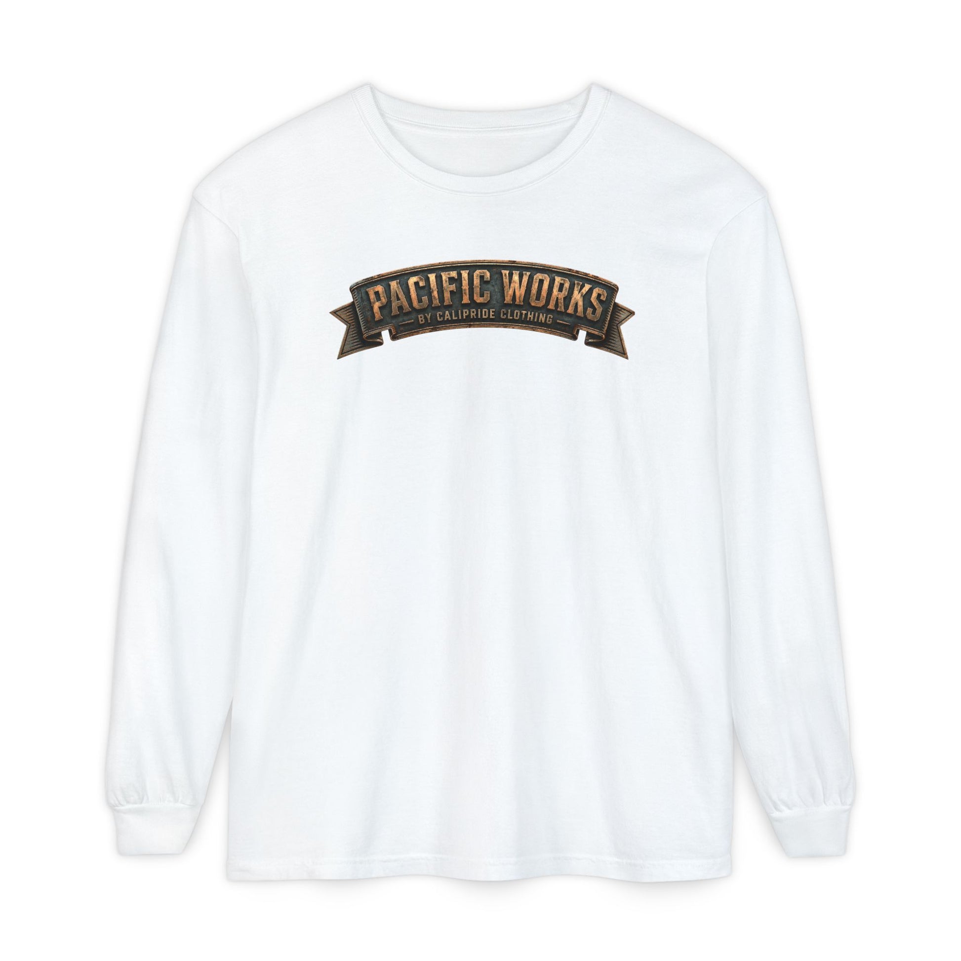 Pacific Works Collection - Signature Logo Long Sleeve T-Shirt - CaliPride Clothing