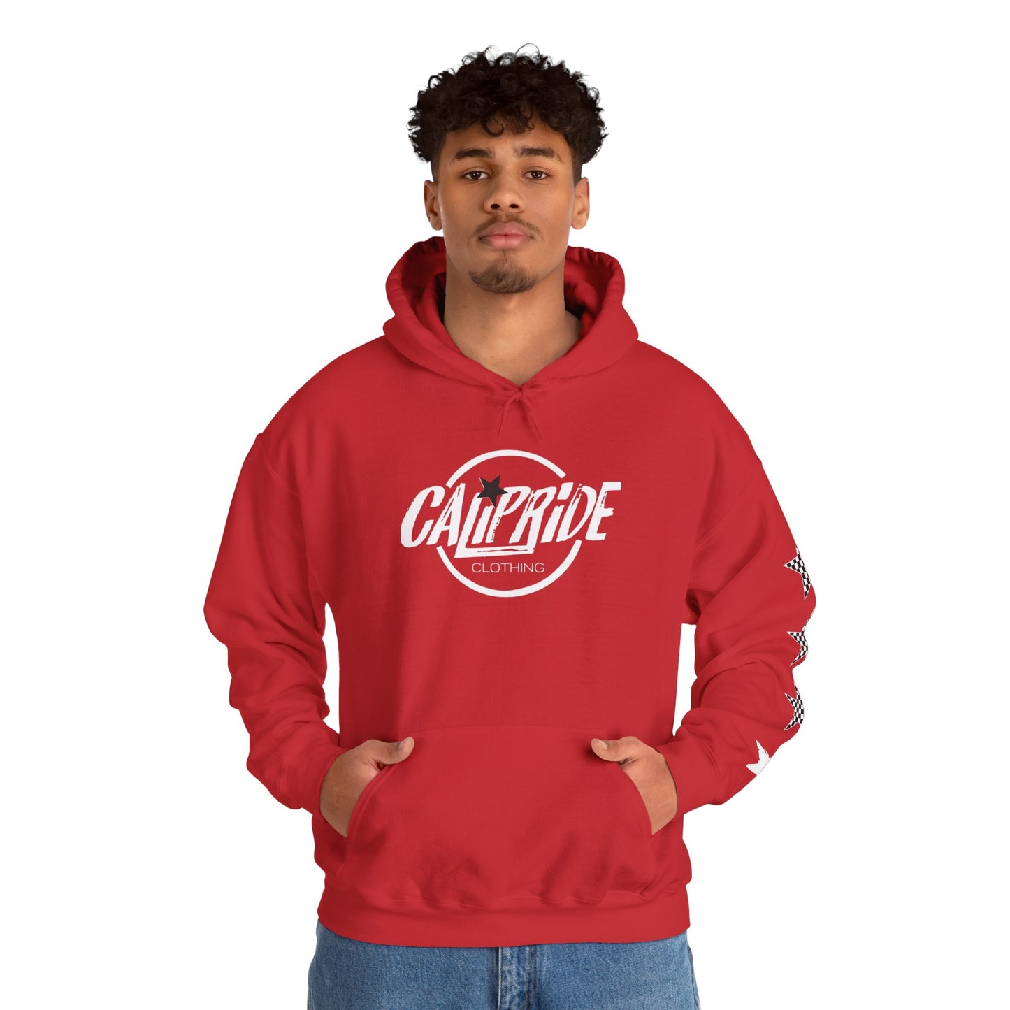 'West Coast Vibe', Checkered Sugar Skull & Stars Hoodie - CaliPride Clothing