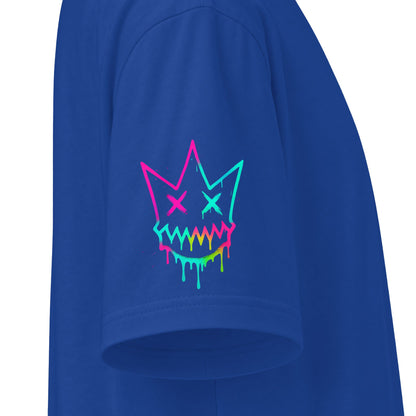 Urban Underground Collection - Neon Drip, Crown Face, Graphic 4-way T Shirt - CaliPride Clothing