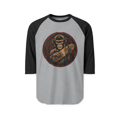 Pacific Works Collection - Raglan, Chimpin' Around, Graphic Raglan Tee — CaliPride Clothing