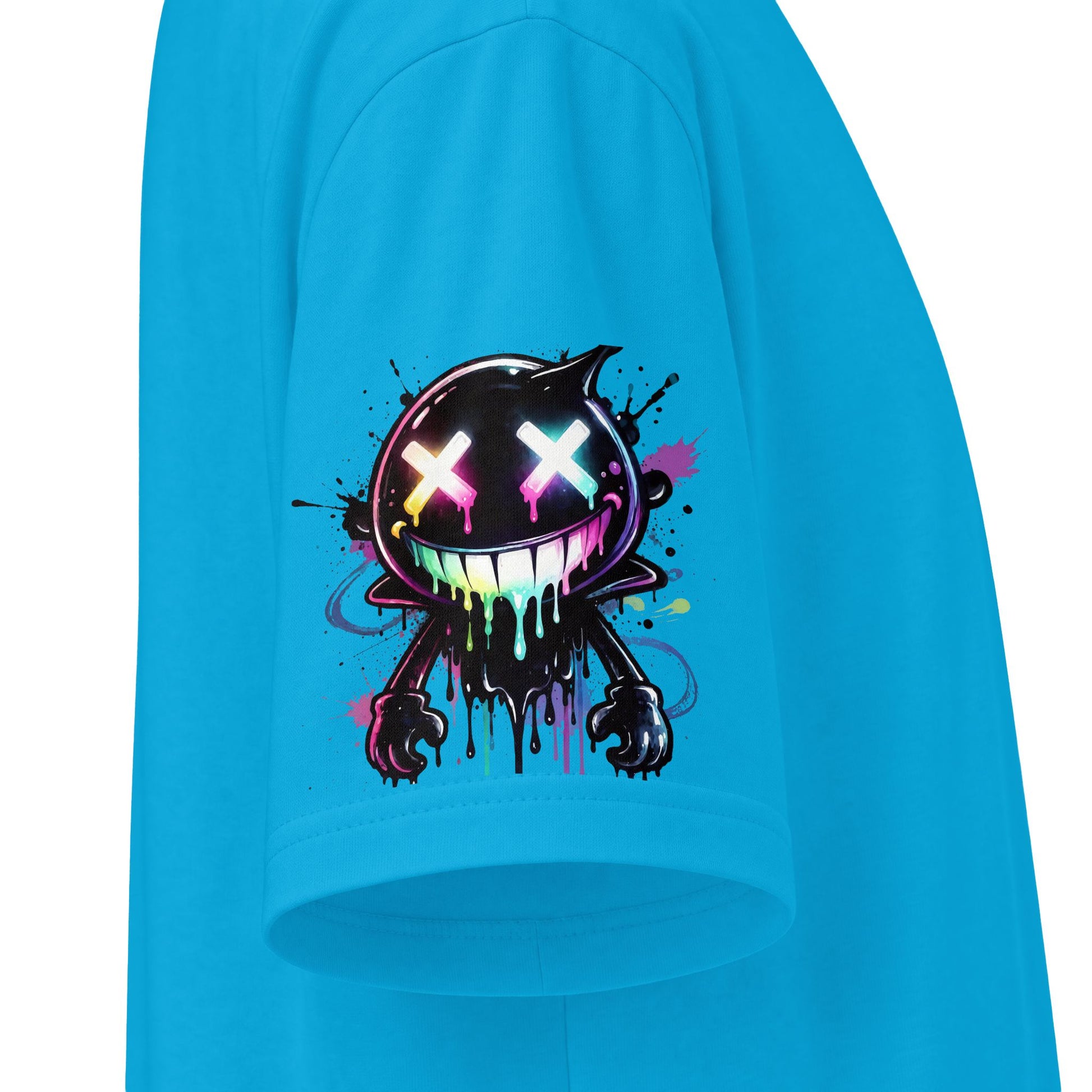 Urban Underground Collection - Neon Drip Drooly, Graphic 4-way T Shirt - CaliPride Clothing