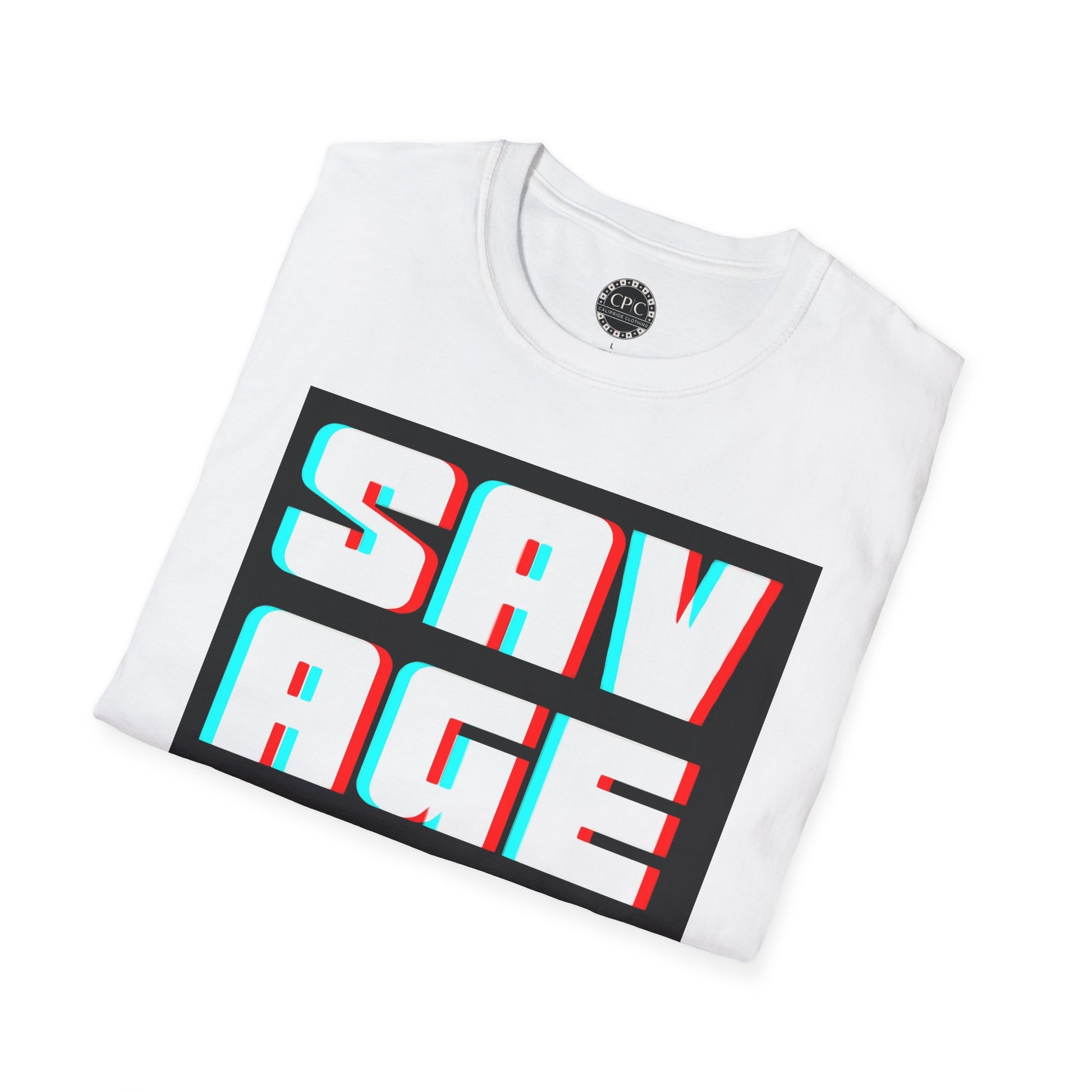 Urban Underground Collection | Savage Vibe Graffiti Block Series - 3D Anaglyph T Shirt — CaliPride Clothing