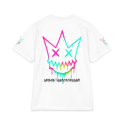 Urban Underground Collection - Neon Drip, Crown Face, Graphic 4-way T Shirt - CaliPride Clothing