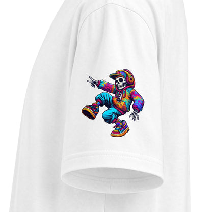 Urban Underground Collection - Neon Drip, Skeleton Jam, Graphic 4-way T Shirt - CaliPride Clothing